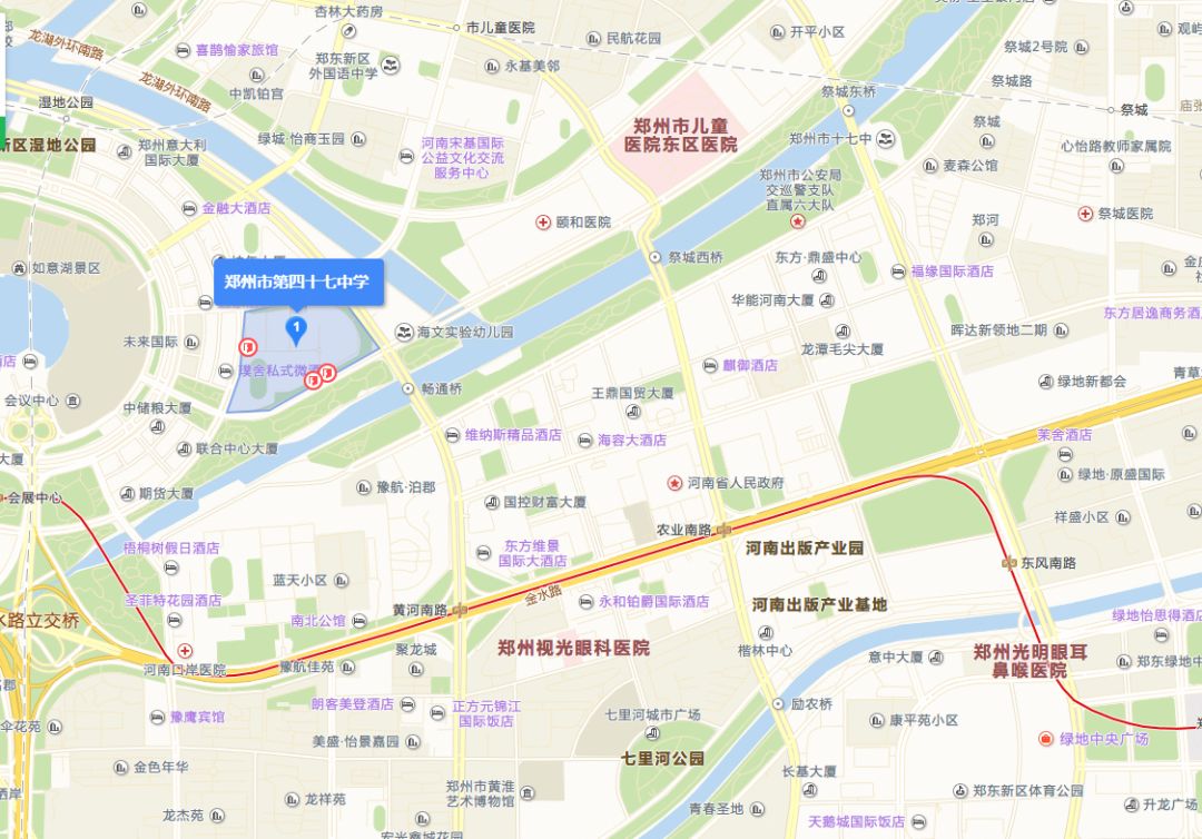 河南郑州市第四十七中,郑州市第四十七中学新校区