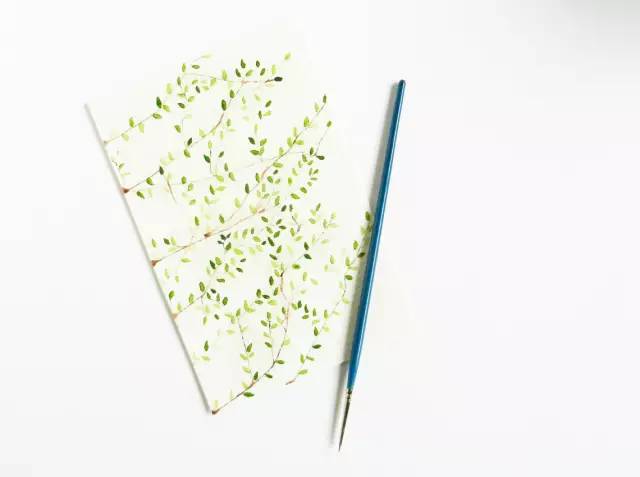 用吸管吹成的水彩画,吸管笔水彩画教程