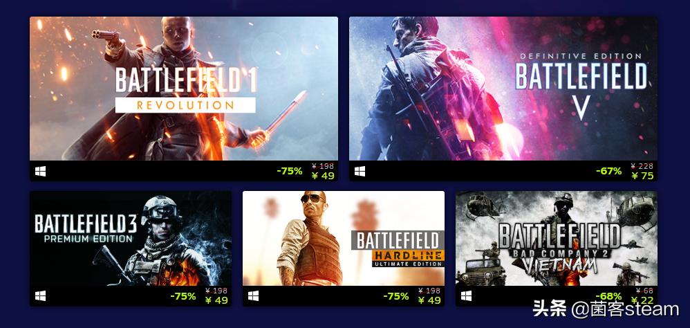 steam战地风云优惠,ea战地风云5标准版多少元
