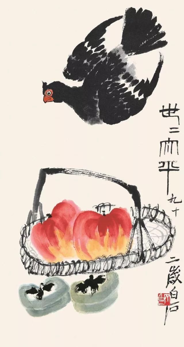 写意柿子叶的画法步骤图,徐湛写意柿子的画法