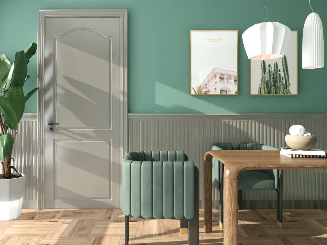 齐柏林灰色木门配什么颜色墙好看,灰色系简约木门