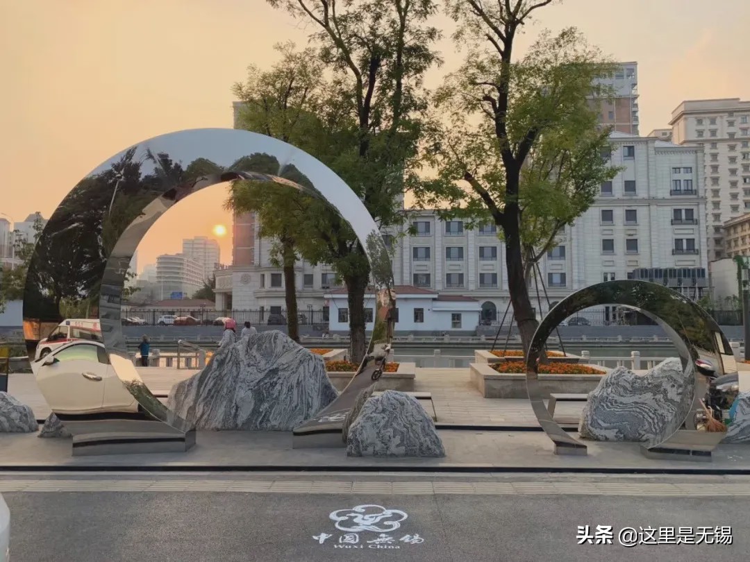 无锡网红打卡地彩虹跑道,无锡古运河健身步道