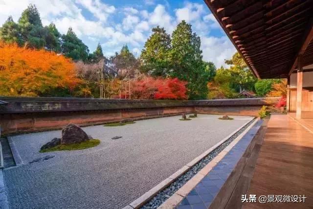 日本最有名枯山水庭院,日本枯山水效果图