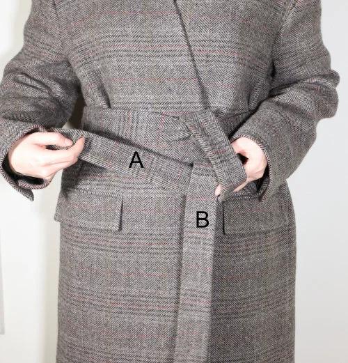 大衣腰带怎么系简单又好看,大衣短腰带系法简单又好看的系法