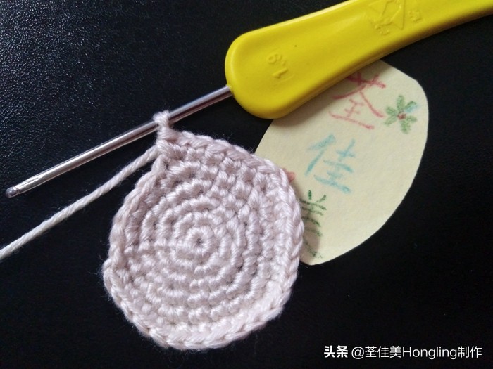 马蹄莲花的钩织教程,马蹄莲宽叶子的钩织教程