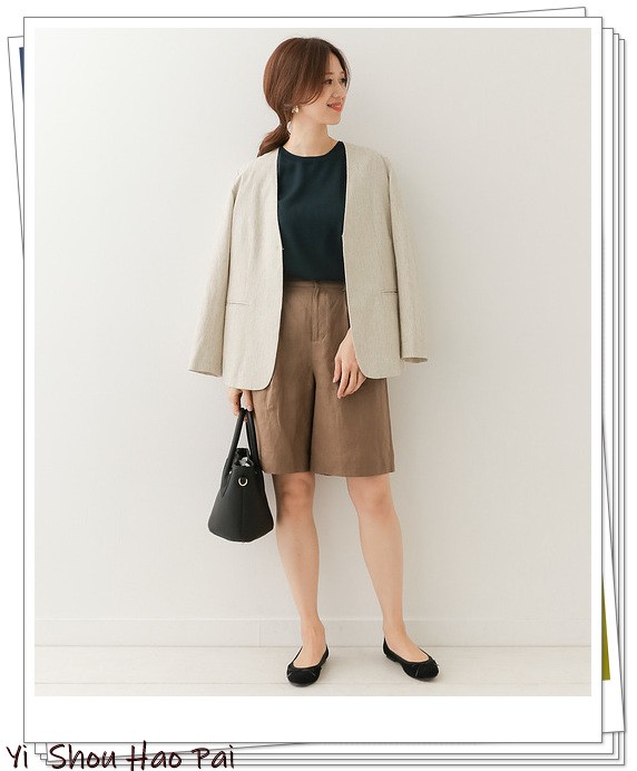 夏季亚麻宽松洋气7分裤,亚麻棉牛仔直筒裤穿搭