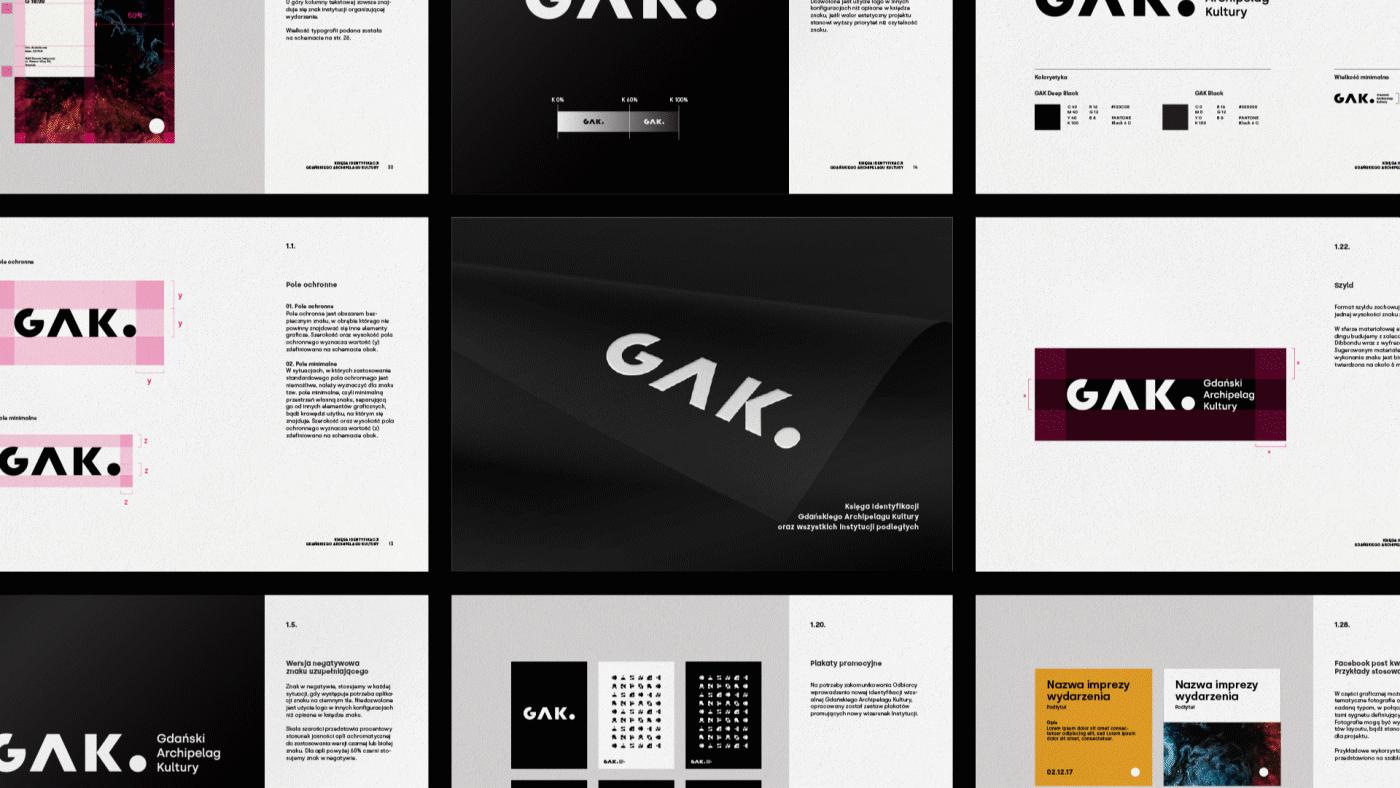 平面设计|GAK格但斯克文化群岛地方政府文化机构品牌形象设计
