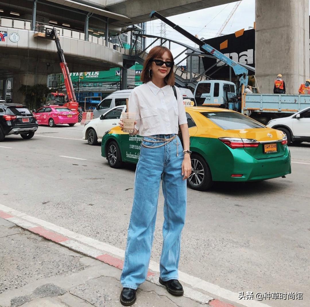 渣女裤新款牛仔,最近很火的渣女裤秋冬