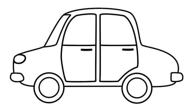 7-10岁汽车简笔画,小朋友画汽车简笔画大全