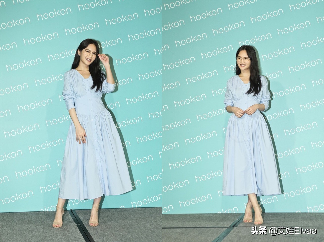 杨丞琳参加活动,杨丞琳穿绿裙子