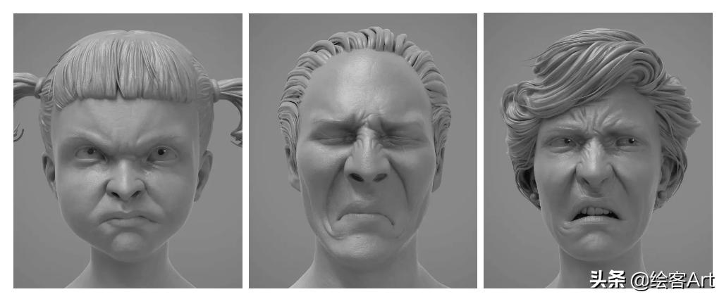 如何把立体图形画逼真,立体脸部画教程简单