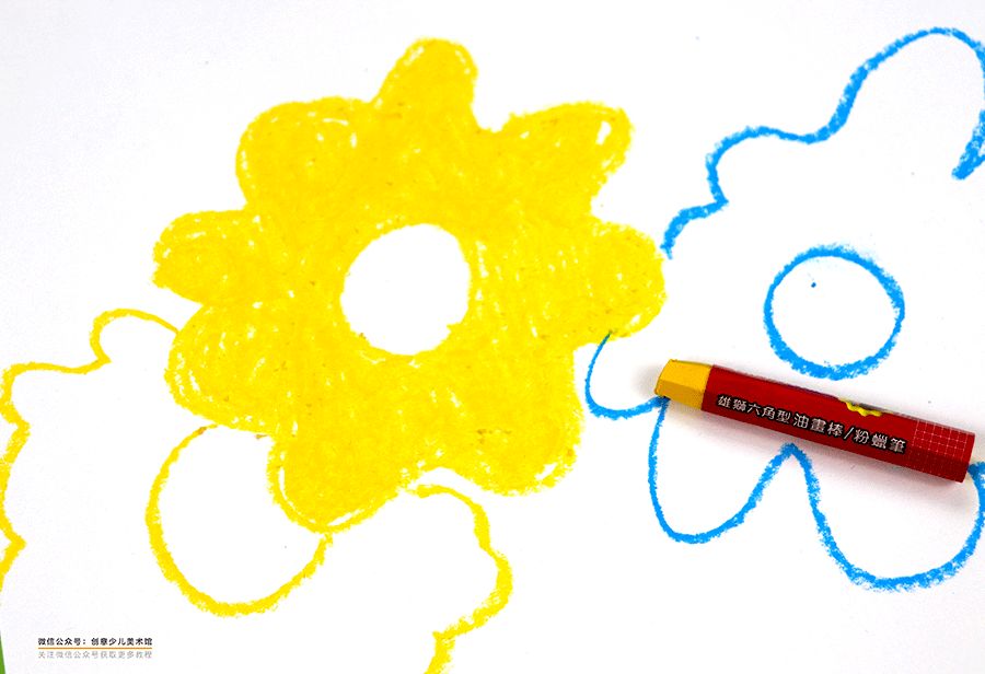 用油画棒刮刀画花朵,用油画棒画花朵教程简单立体