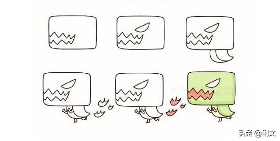 简笔画小动物100种可爱幼儿园,6-12岁儿童绘画简笔画小动物