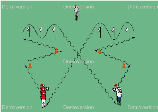8人制青少年足球运球训练方法,青少年足球运球提高训练