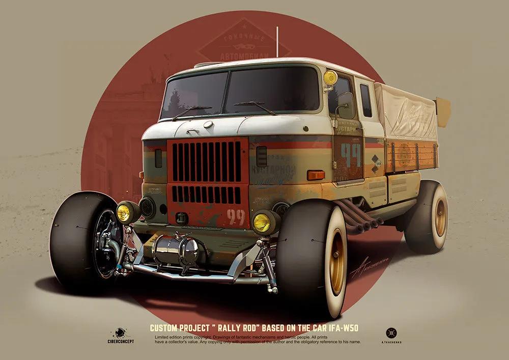 汽车插画,手绘画汽车图片大全