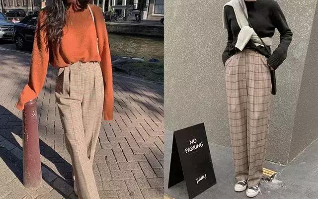 黑色阔腿裤加长版垂感慵懒风秋冬,秋冬慵懒感阔腿裤