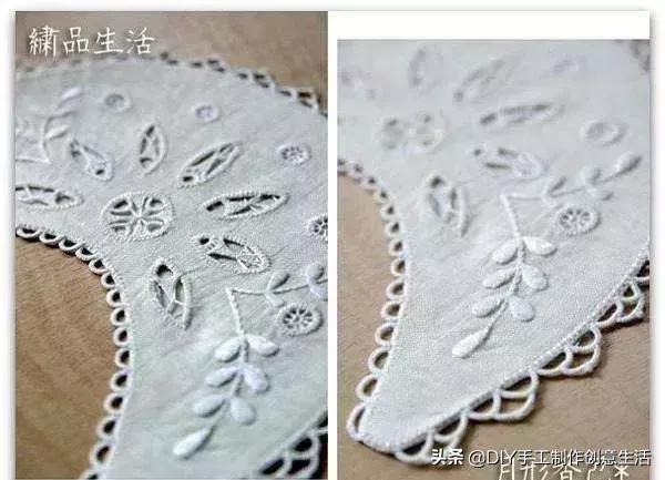 白线的刺绣,白线刺绣针法