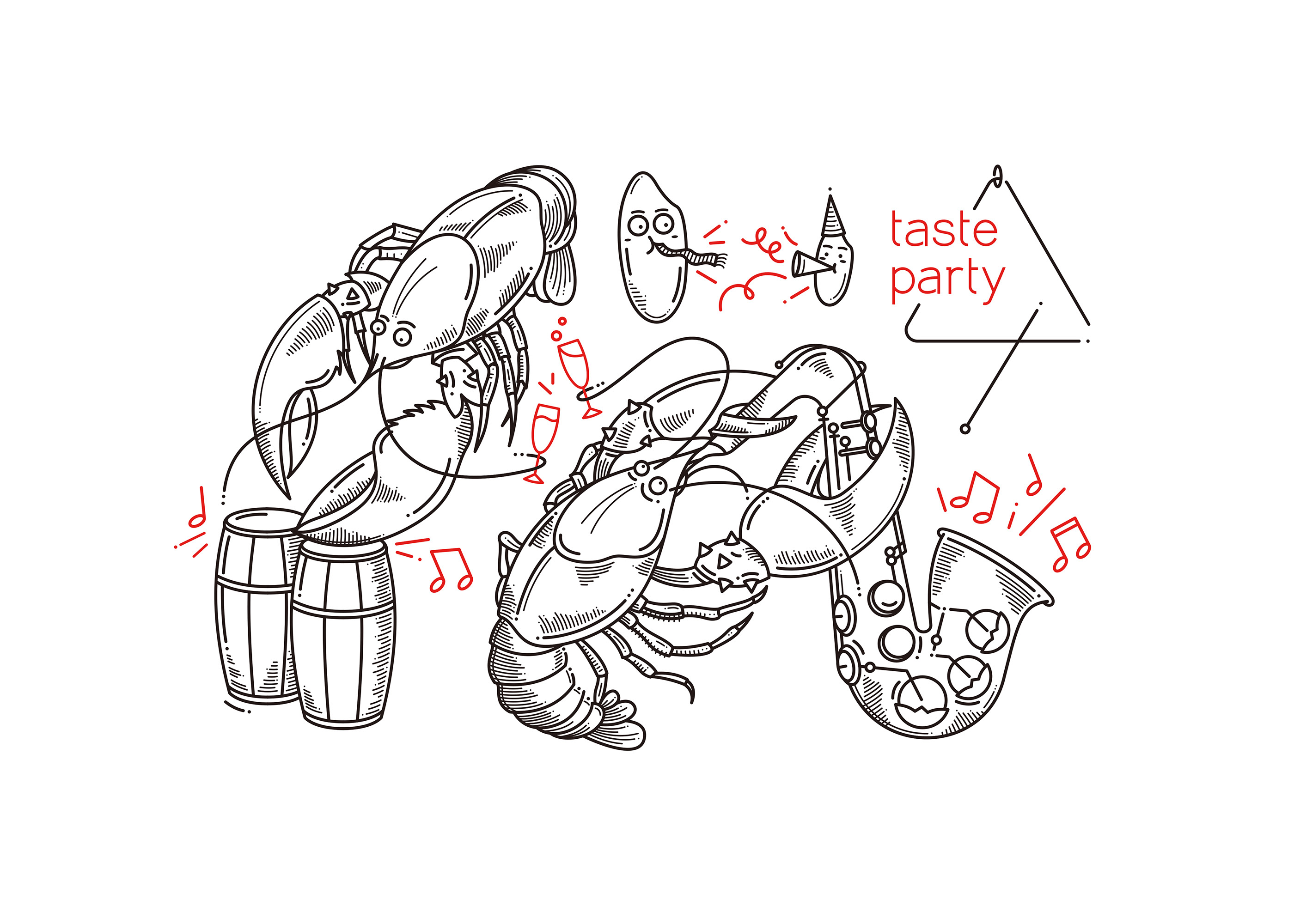 餐饮设计高级感小龙虾,小龙虾餐饮设计效果图