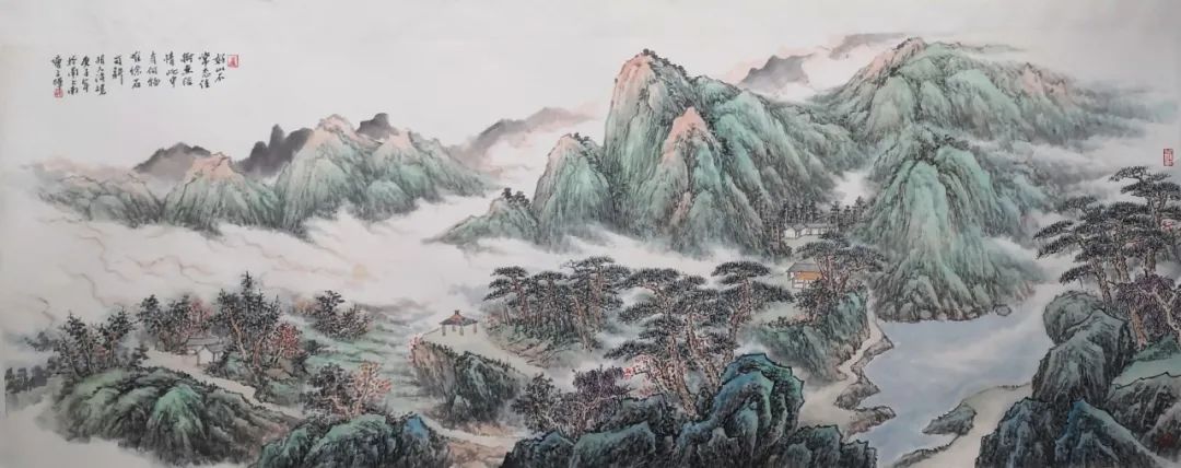 「艺展中国」汪文晖国画山水作品欣赏（2021迎春展）