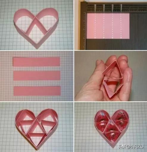 爱心创意手工,幼儿园手工爱心贺卡简单又漂亮