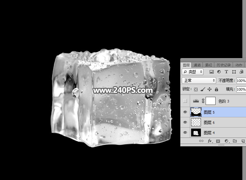 ps抠图半透明玻璃杯换背景,ps怎么把冰块弄成透明的