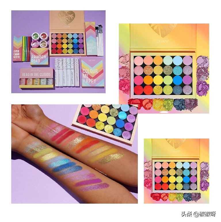 colourpop十大眼影,colourpopwhatever玫瑰豹纹盘12色眼影