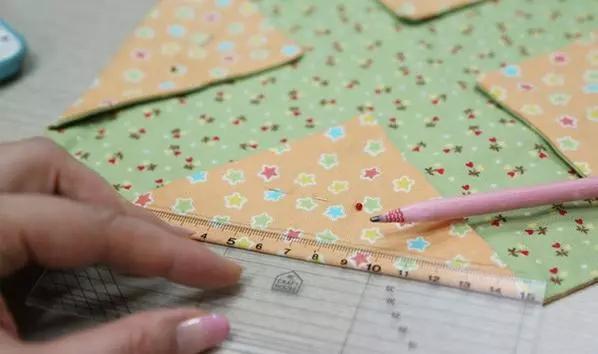 手工布艺抽绳收纳材料包,创意diy布艺抽绳钥匙包