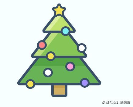 圣诞树绘制,ps做动态圣诞树海报
