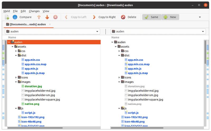 使用Meld在Linux中以图形方式比较文件和文件夹