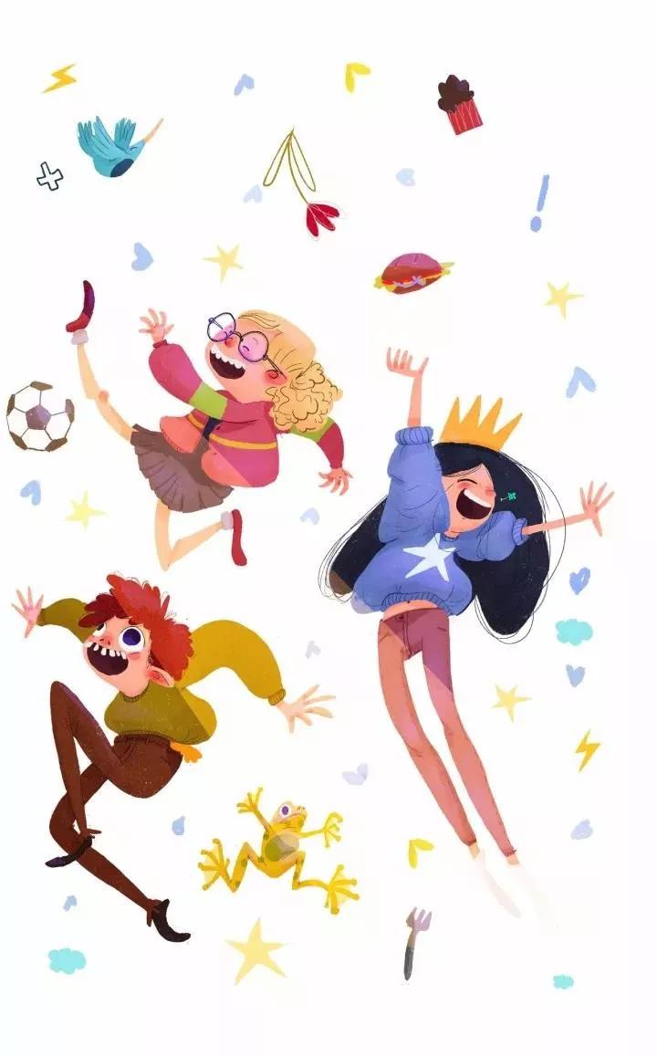 BeatriceBlue，内心有光，所画皆暖，用线条打造童真世界