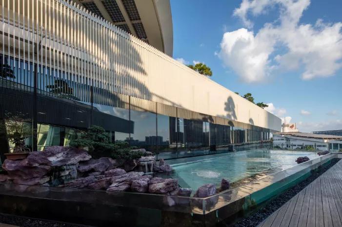 太平鸟时尚中心景观设计,自由的鸟巢