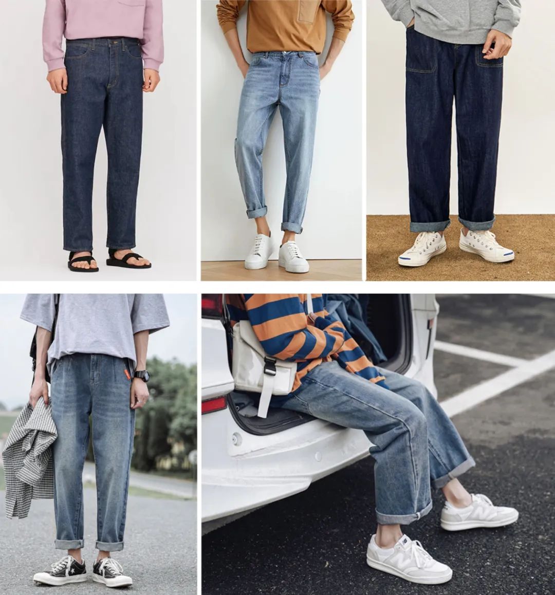 清爽男生穿搭推荐,男生夏天穿什么颜色短袖好看