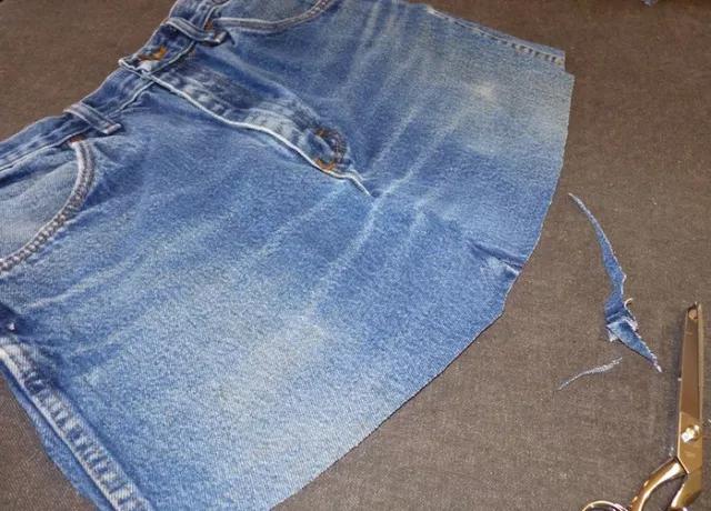 旧牛仔裤改造围裙大全步骤,旧牛仔裤改造围裙步骤