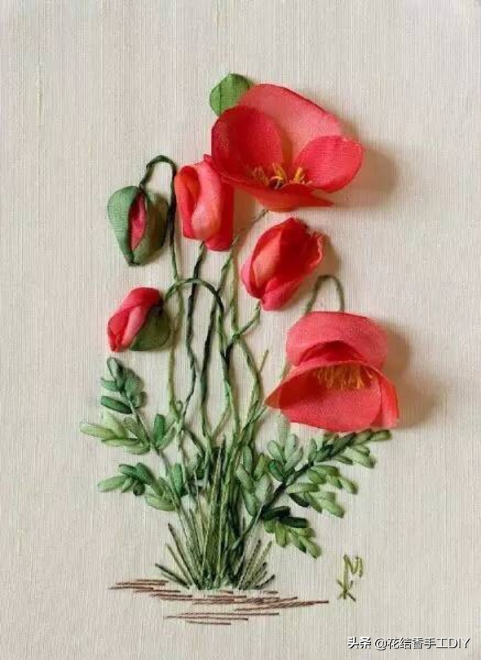 刺绣精美图案,刺绣立体福字