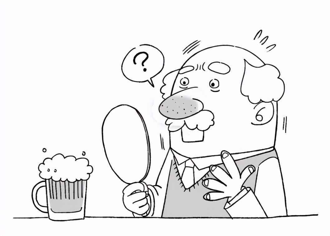男子喝40年的酒鼻子长到下巴,男子喝了四十年的酒