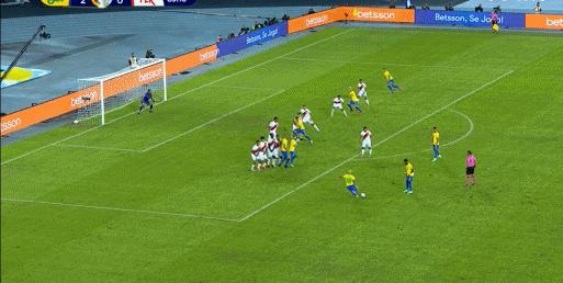 美洲杯巴西vs秘鲁内马尔传球,美洲杯决赛内马尔过人集锦