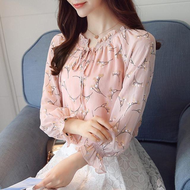 春秋款蝴蝶结雪纺衫网红款,今年很流行的5款蝴蝶结雪纺衫
