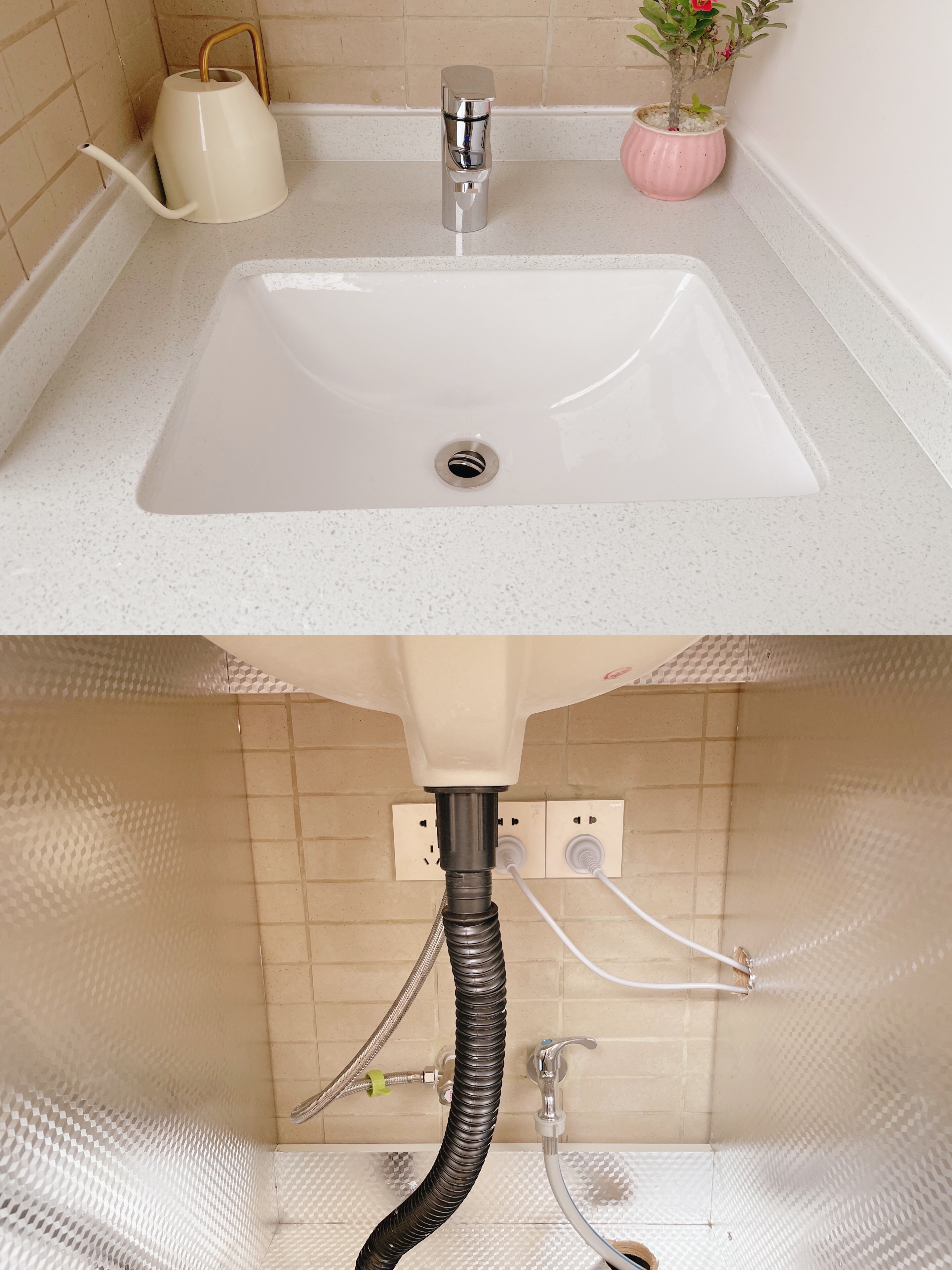 我家装修记录全集,阳台装修洗衣机柜安装