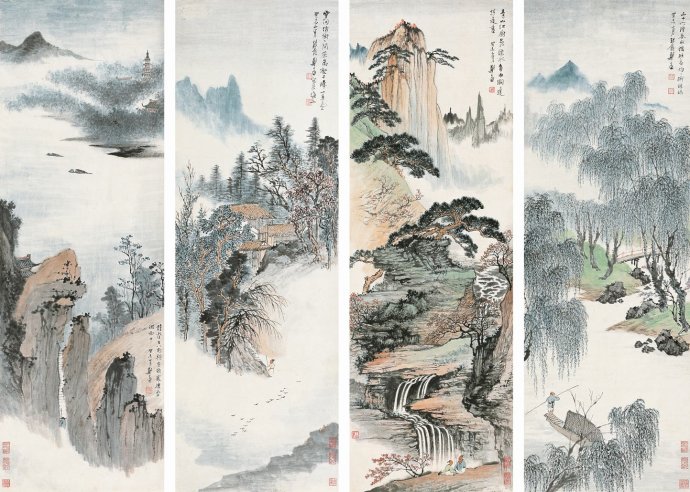 郑午昌花鸟,丝鬓散人郑午昌百幅绘画作品赏析