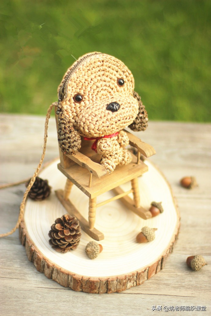 钩小黄狗挂件教程,怎样自制狗狗四只脚专用背包