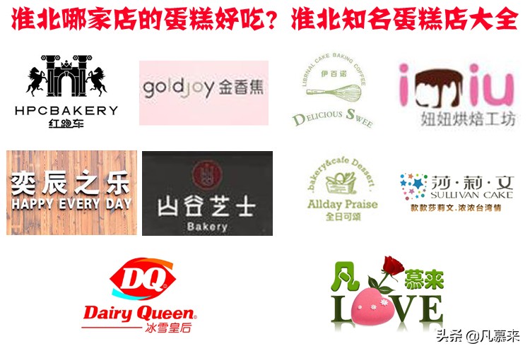 淮北蛋糕店排名前十,淮北蛋糕店有哪些