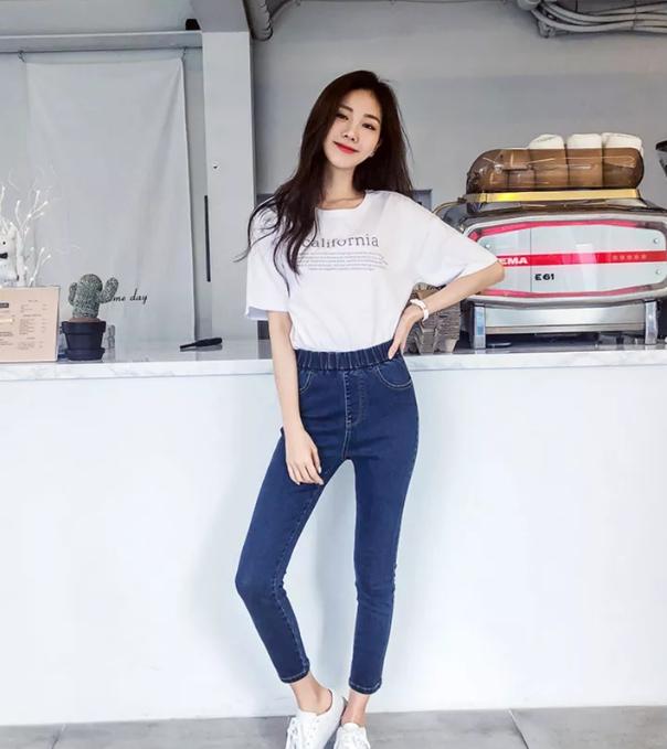 新款韩版印花宽松纯棉女t恤,夏季新款大码女装印花t恤