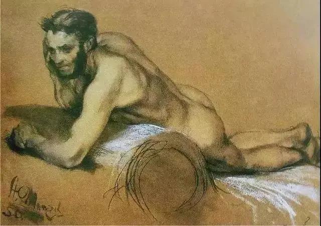 门采尔风景速写高清大图,速写临摹大师作品