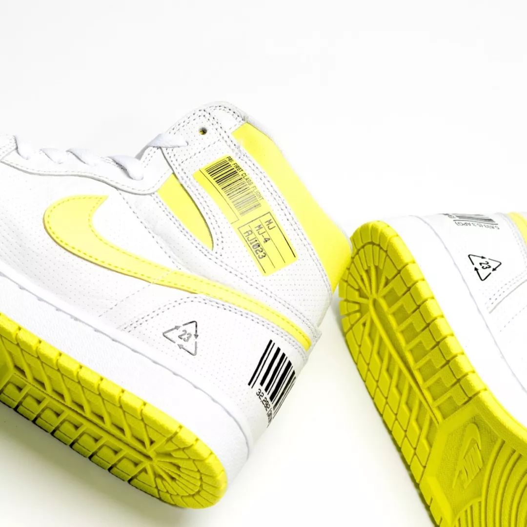 球鞋aj1,aj1条形码头等舱白黄