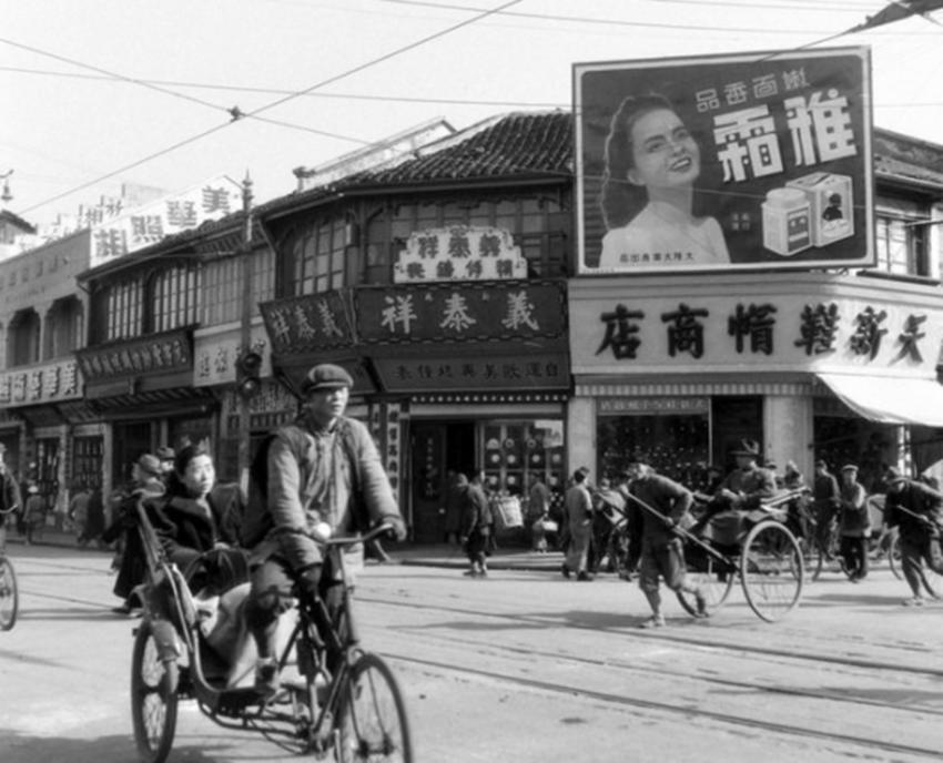 民国上海滩摆摊,中国的地摊文化