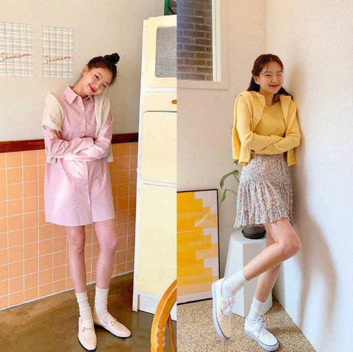 春天穿的小清新套装,适合春天穿的套装女