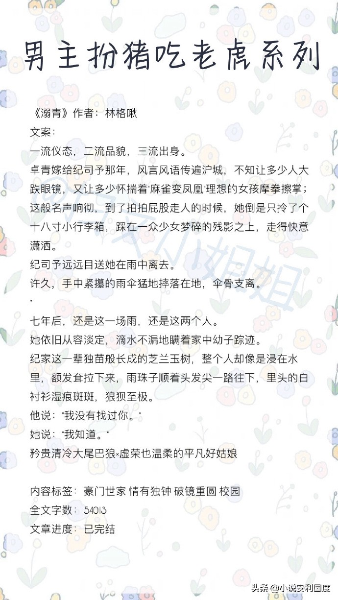 男主是扮猪吃老虎的富二代小说,潇洒风流但实则扮猪吃老虎的男主