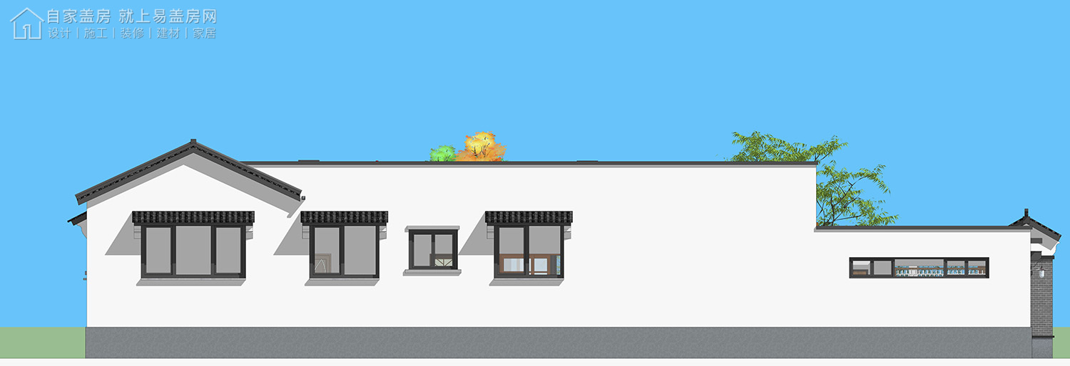 三层新中式别墅全套设计图纸,新中式合院别墅户型图纸