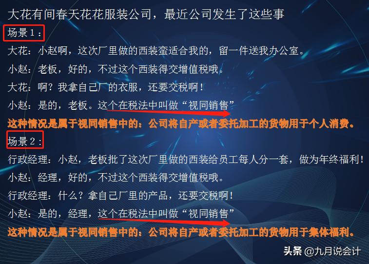 视同销售的11种方法,视同销售全部总结