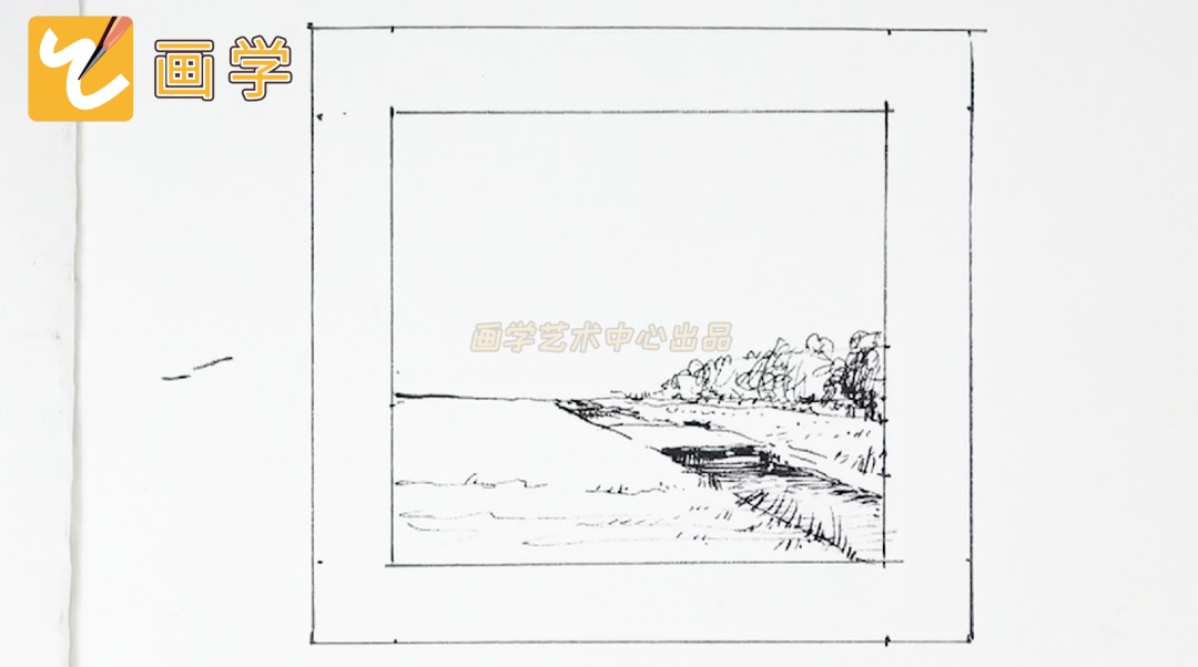 一幅美丽的自然风景画教程,一学就会的风景画你学会了吗